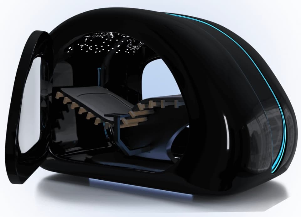 Revique HaloX recovery pod with closed exterior shell